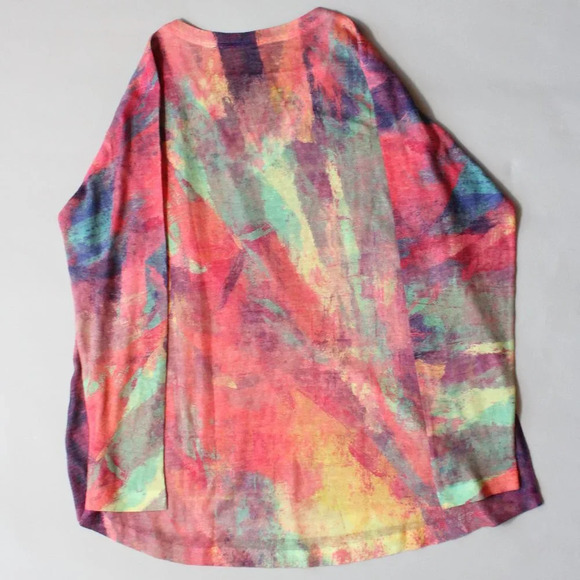 SOFT SURROUNDINGS Multicolor Abstract Sweater - Picture 3 of 4